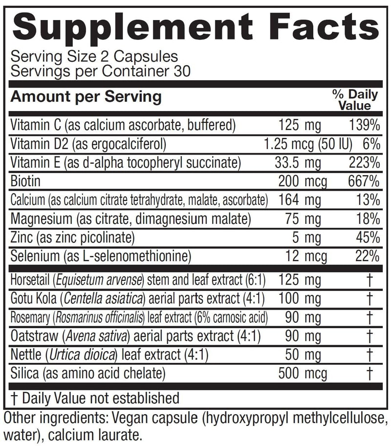 Vitanica Luminous - Hair, Skin & Nail Support Supplement - Nutritional Supplement for Women with Magnesium & Selenium - Vegan Antioxidant Supplement - Consumer Line - 60 Capsules Lady - 60 Capsules