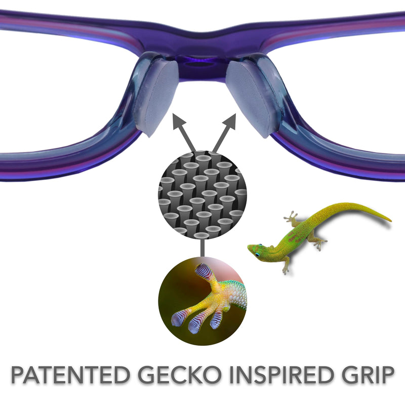 [Australia] - Setex Gecko Grip 1.8mm Thick Anti Slip Eyeglass Nose Pads, (5 Clear Pair) USA Made, 2500 Innovative Microstructured Fibers per Nose Pad, 1.8mm x 7mm x 16mm 5 Pair Clear 