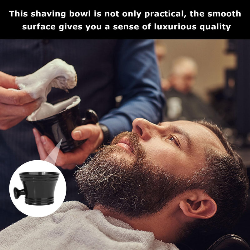 [Australia] - SOGHO shaving bowl, professional shaving mug, shaving soap dish, men's plastic shaving bowl with handle, barber shaving bowl, shaving brush bowl for shaving cream, facial cleansing soap dish 