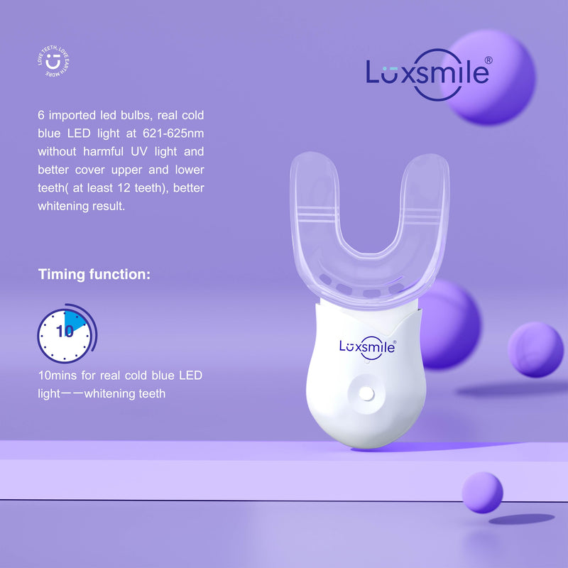 [Australia] - Teeth Whitening Kit with LED Light Pro Teeth Whitener Combo for Efficient Sensitive Teeth Whitening, 4 Teeth Whitening Gel Pens & 2 Mouth Trays 