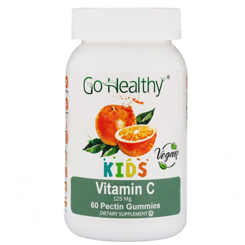 Go Healthy Multivitamin Gummies (1 Bottle) and Vitamin C Gummies (1 Bottle) for Kids, Toddlers, Vegetarian, Kosher & Halal, Gluten Free, Non-GMO Bundle