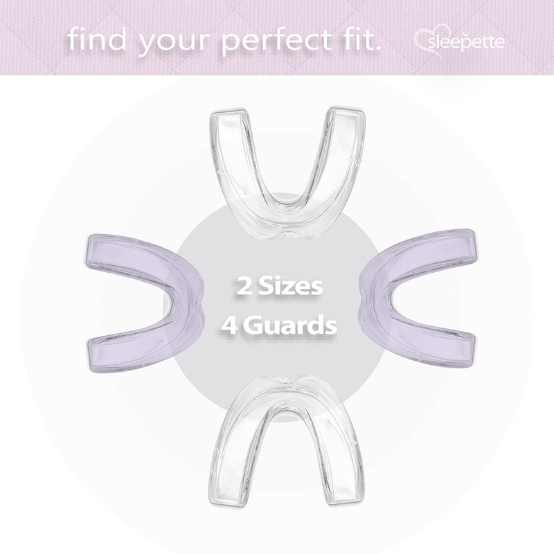 [Australia] - Night Guard for Women, TMJ Mouth Guard for Grinding Teeth at Night Jaw Clenching & Bruxism - Moldable Dental Night Guard for Teeth Grinding Mouth Guard for Sleep, 4 x Nightguard 2 x Sizes 