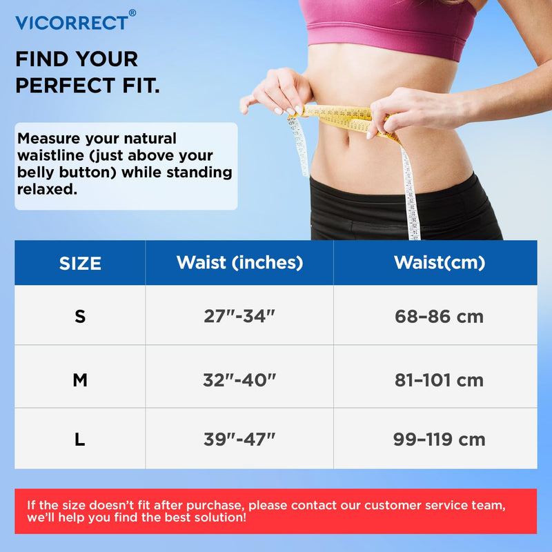 [Australia] - Vicorrect Posture Corrector for Back Brace Support: Adjustable Shoulder Straightener for Men and Women (Black, Medium) M Black 