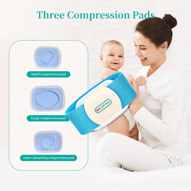 Newborn Adjustable Belly Button Band，Hernia Belt for Baby，Infant Umbilical Hernia Belt Wrap Truss(Movable Pads-Small) Small
