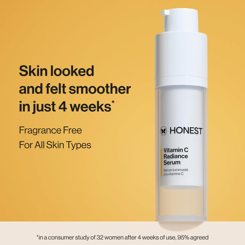 Honest Beauty Vitamin C Radiance Serum, Sensitive Skin, Unscented, 1 fl oz