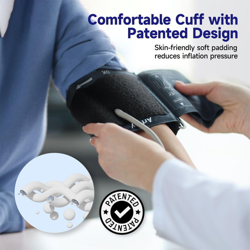 [Australia] - Ovutek Blood Pressure Monitors for Home Use Upper Arm, 8.7"-16.5" BP Cuff with 245 Sets for 3 Users, Large Display Automatic Digital Blood Pressure Machine with Batteries 