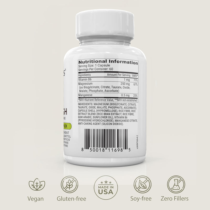 BIOptimizers Magnesium Breakthrough 4.0 7-in-1 Complex | 60 Vegan Capsules | High Strength Glycinate, Malate, Taurate & Citrate – Magnesium Supplements for Sleep, Anxiety & Leg Cramps 60 count (Pack of 1)