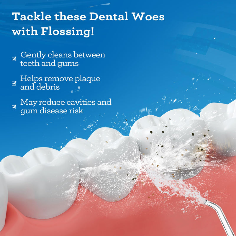 [Australia] - GuruNanda Advanced Dental Water Flosser 2.0 with UV Mode - Cordless and Portable - 290 ml Water Tank, 3 Modes, Rechargeable for Healthy Teeth and Gums 