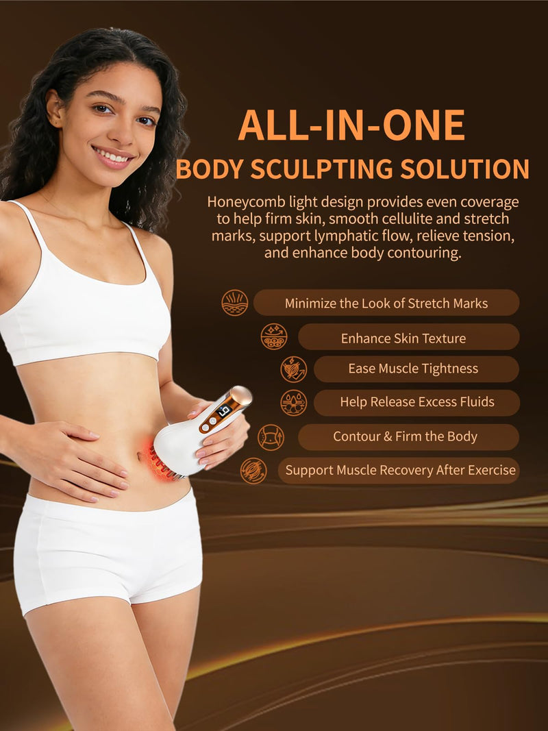 Lymphatic Drainage Massager for Full Body, Body Sculpting Machine & Cellulite Massage Tool for Skin Smoothing, – Relieves Muscle Tension, Reduces Cellulite, and Enhances Skin Firmness