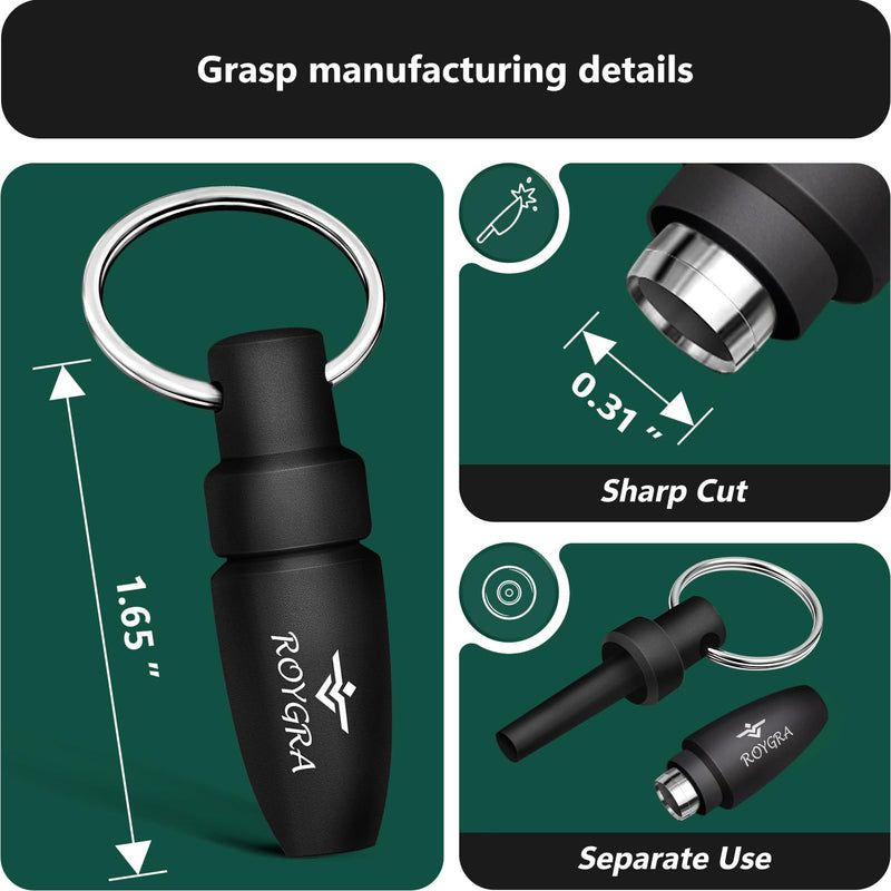 [Australia] - roygra Cigar Punch, Mini Portable Cigar Punch with Key Chain Fit All Cigar Sizes - Set of 6 
