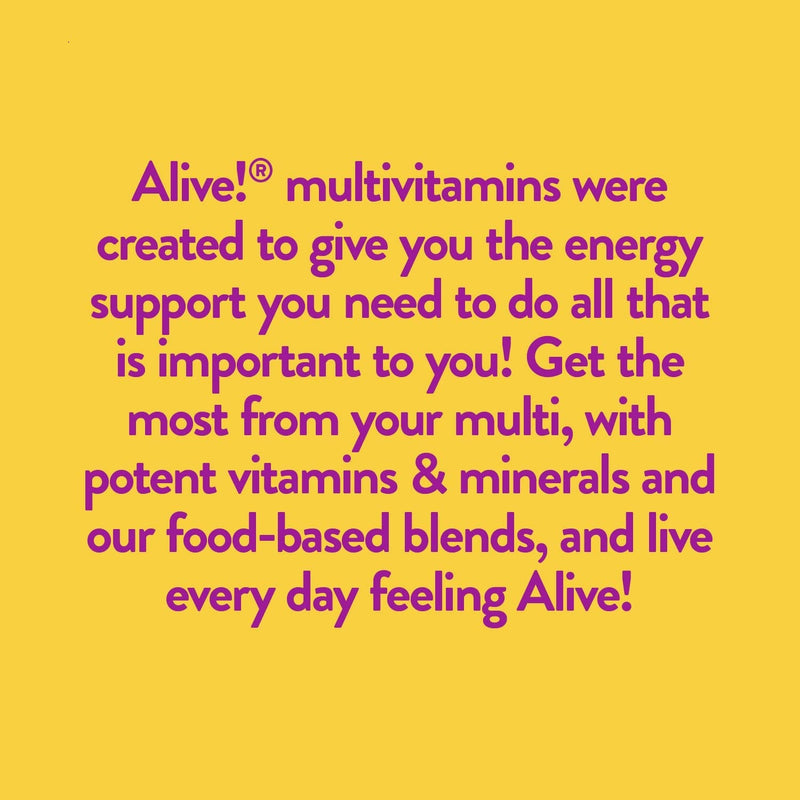Nature's Way Alive! Once Daily Multivitamin Bundle: Women's & Men's Ultra Potency, Food-Based Blends, 60 Tablets Each