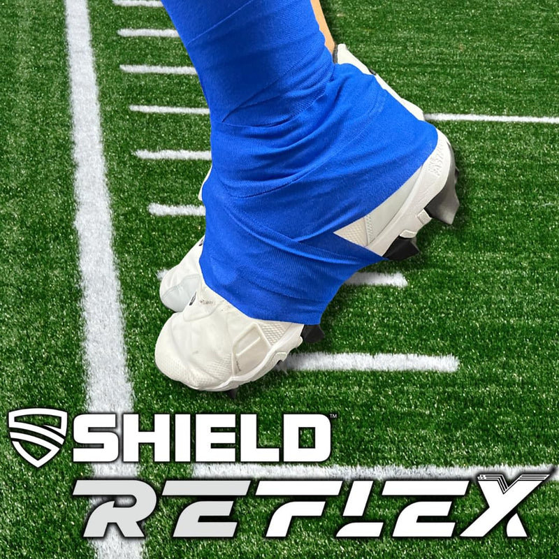 Shield Reflex | Stretch Athletic Tape, Tear by Hand, Made in USA, Thin, Flexible, Elastic Sports Tape, Spatting Football Tape 6 Pack (Arctic White, 2 Inch) Arctic White