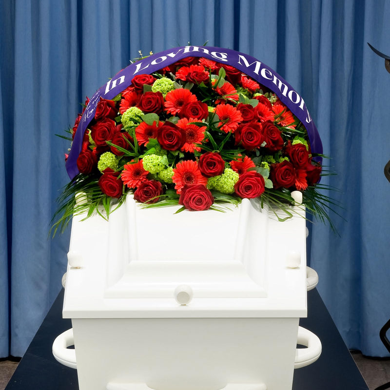 [Australia] - Funeral Sash Memorial Wreath Sash Funeral Ribbon Celebration of Life Ribbon for Casket or Wreath Flowers Memorial Service Honor The Loved Ones Memory 58x4''(Purple,in Loving Memory) Purple In Loving Memory 