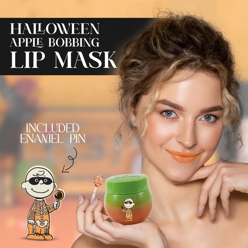 Profusion Cosmetics Peanuts Apple Bobbing Overnight Lip Mask, Moisturize and Nourish Lips with Shea Butter, Vitamin C and E Infused Lip Balm