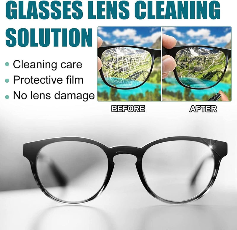 KXC Lens Scratch Removal Spray, Eyeglass Windshield Glass Repair Liquid, Repair Lens Glass Grinding Scratch, Eyeglass Glass Scratch Repair Solution, Glasses Cleaner Spray，Lens Scratch Remover. (3) 3