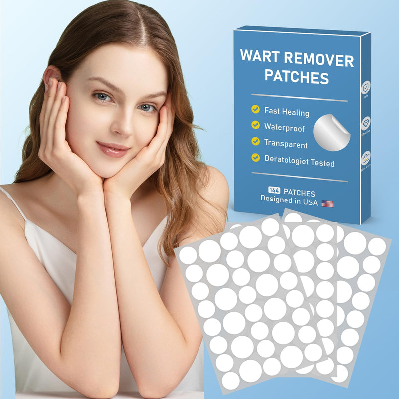 [Australia] - Wart Remover Patches, Quick and Effective Hydrocolloid Waterproof Skin Care Stickers for All Kinds of Skin -FM 144 patch 