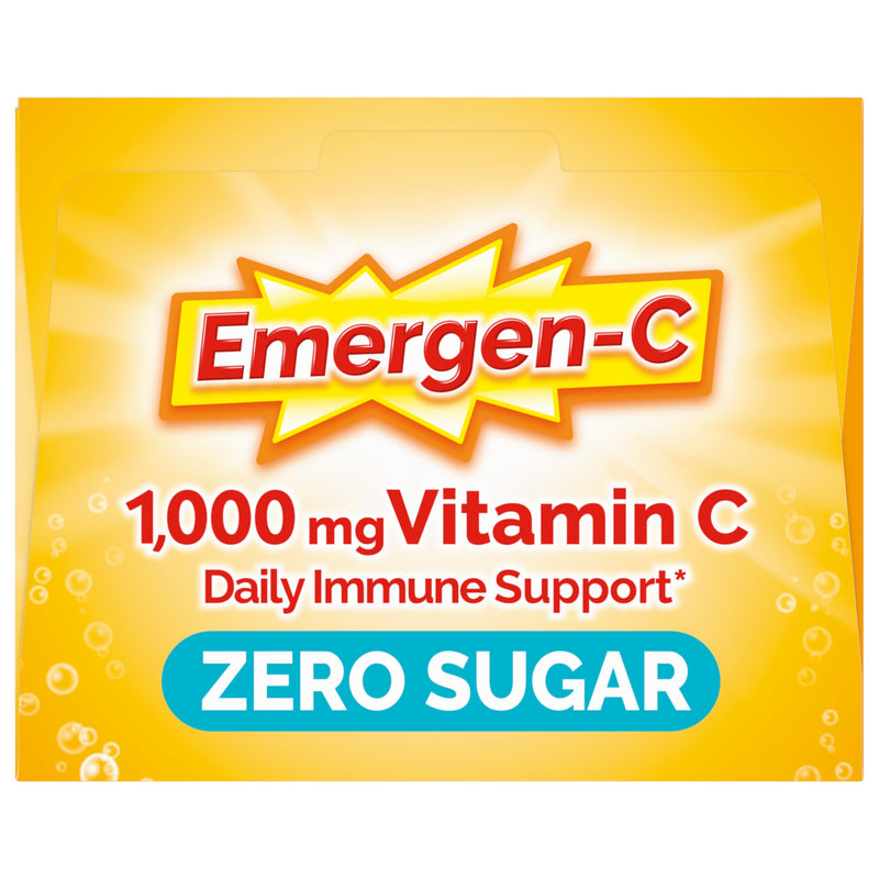 Emergen-C Vitamin C 1000mg Immune Support, Raspberry Lemonade, 36 Packets | Zero Sugar, B Vitamins for Energy, Zinc and Manganese, Electrolytes, Stevia Sweetened, Caffeine Free 6.1 Ounce (Pack of 1)