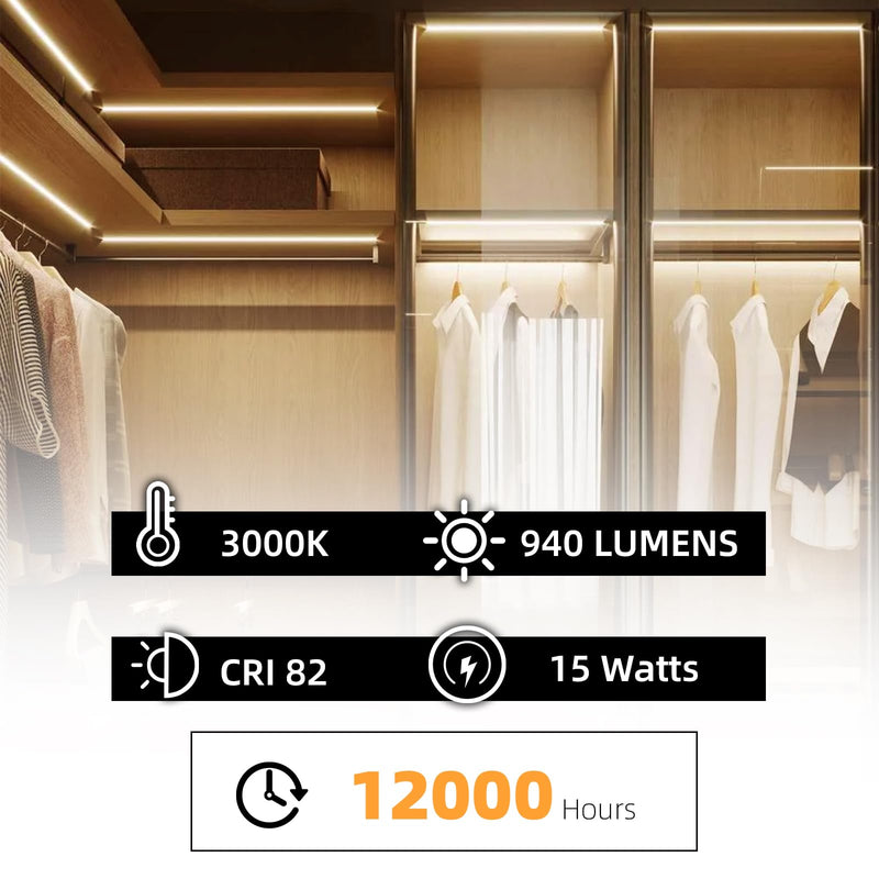 [Australia] - 18 Inch 15W T8 3000K Fluorescent Linear Tube Bulb F15T8/WW G13 Base 2 Count 