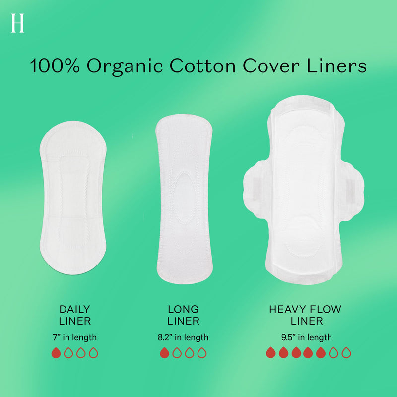 [Australia] - The Honey Pot Company - Herbal Panty Liners for Women - Long Panty Liners - Infused w/Essential Oils for Cooling Effect & Organic Cotton Cover - Feminine Care - FSA & HSA Eligible - 30 ct Long Liners 