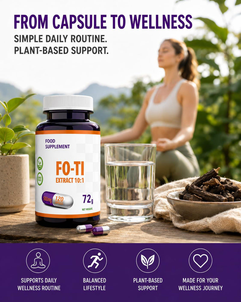 Hepatica Fo-Ti Root (He Shou Wu) 5,000mg Equivalent | 500mg 10:1 Polygonum Multiflorum Extract | 120 Vegan Capsules | 4-Month Supply | 3rd Party Lab Tested