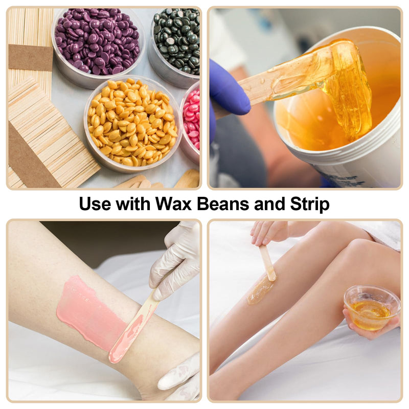 [Australia] - Pack of 300 wooden spatulas for hair removal, 3 sizes mouth depressors wood, wooden spatula waxing applicator, wooden mouth depressors wooden sticks for crafts, spatulas wood for ice cream sticks, crafts 