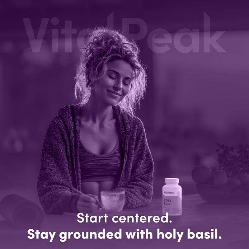 [Australia] - Holy Basil 500 mg - Mood & Relaxation Support - Tulsi Supplements for Women & Men - Vegan, Gluten Free, Dairy Free, Soy Free Non-GMO - 30 Capsules 