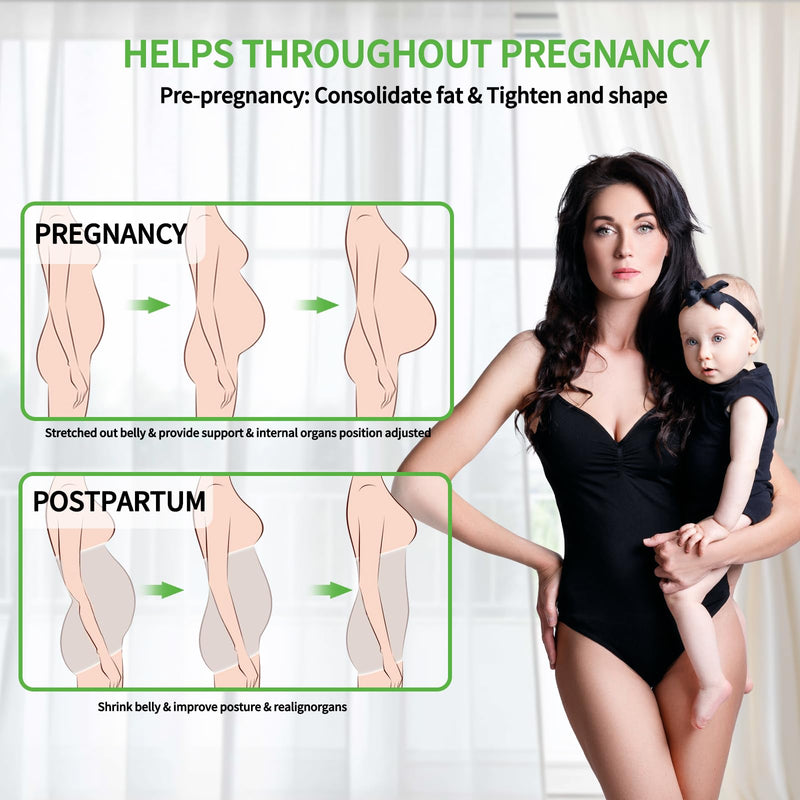 2 in 1 Belly Band Wrap Purple, C-Section Support Belt X-Large, Post Partum Support Recovery Waist/Pelvis Belt, Hysterectomy Belly Band Postpartum Binder Postpartum Girdle Stomach