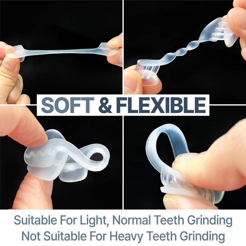 [Australia] - Mouth Guard for Grinding and Clenching Teeth at Night, Sleep Night Guard, Grinding Protection, Clenching Protection, Teeth Bruxism Mouth Piece with Travel Hygiene Case (2set) (1set) 1set 