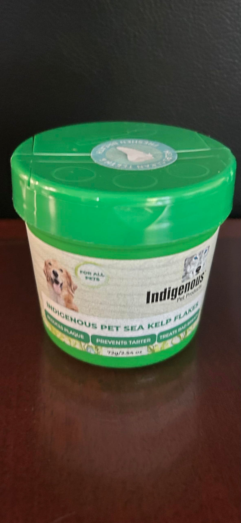 Organic Sea Kelp Flakes for Dogs, 72g/ 2.54oz, Green - PawsPlanet Australia