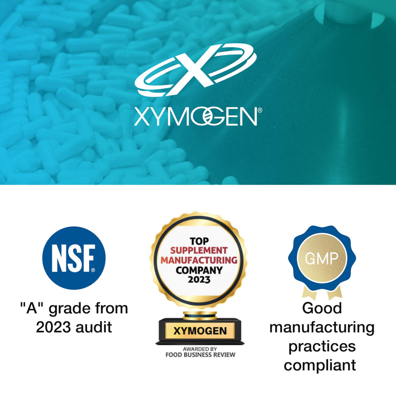 [Australia] - XYMOGEN Candicidal - Natural Support for Healthy Microbial Balance and GI Health - Oregano Extract, Sodium Caprylate, Ginger + Turmeric Extract, Olive Leaf Extract (60 Capsules) 