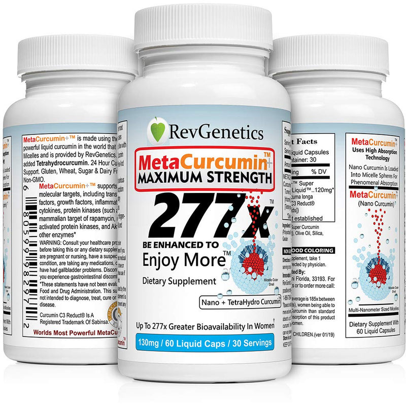 [Australia] - MetaCurcumin 277x Super Curcumin + TetraHydroCurcumin (60 Liquid Capsules) 