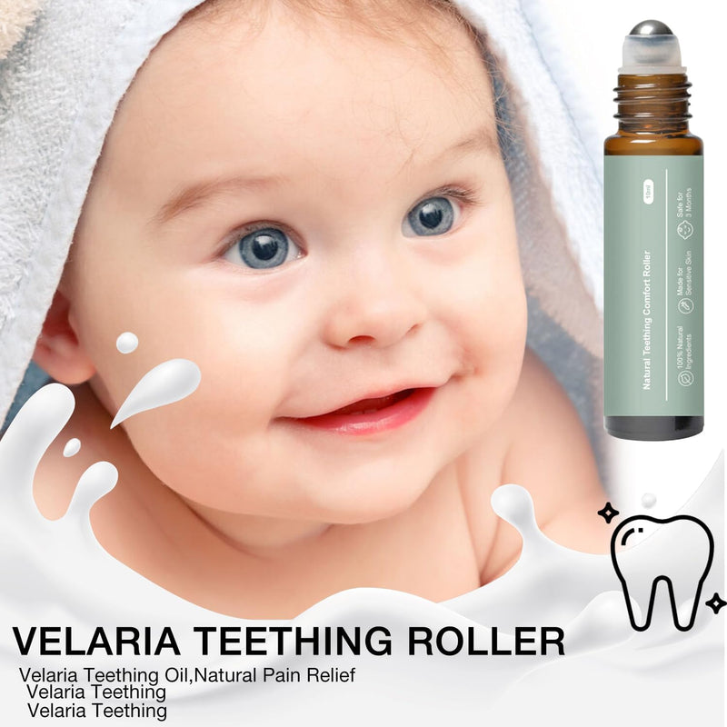 [Australia] - Mamas Teether, Teething Roller, Teething Relief Roller, Teething Roller All Natural for Babies, Natural Gentle Care Relief Rolle Oil 