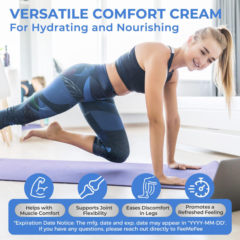 Magnesium Lotion for Sleep, Natural Magnesium Cream for Leg Cramps, Soothing Relief & Muscle Relaxation, Magnesium Butter with Coconut Oil, Shea Butter, Vitamin E, Safe for Kids, Unscented 4 oz 4 Fl Oz (Pack of 1)