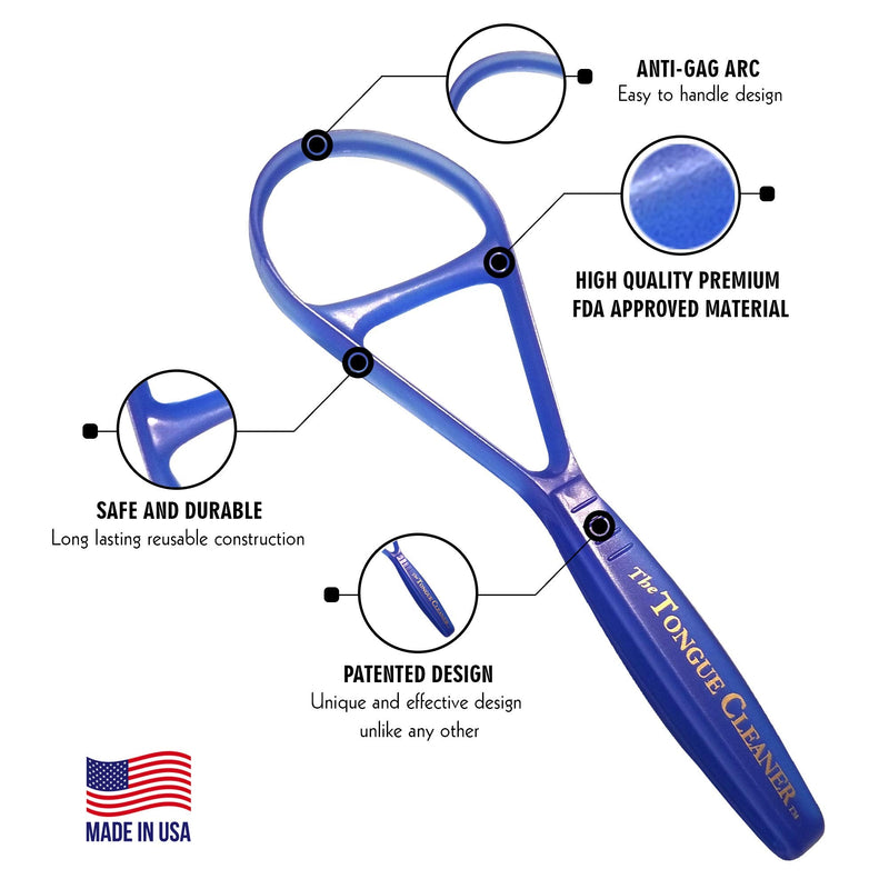 [Australia] - Tongue Scraper Cleaner - the Tongue Cleaner - End Bad Breath and Freshens Breath - Eliminate Bad Breath - Bad Breath Treatment (Color May Vary) Colors Will Vary 