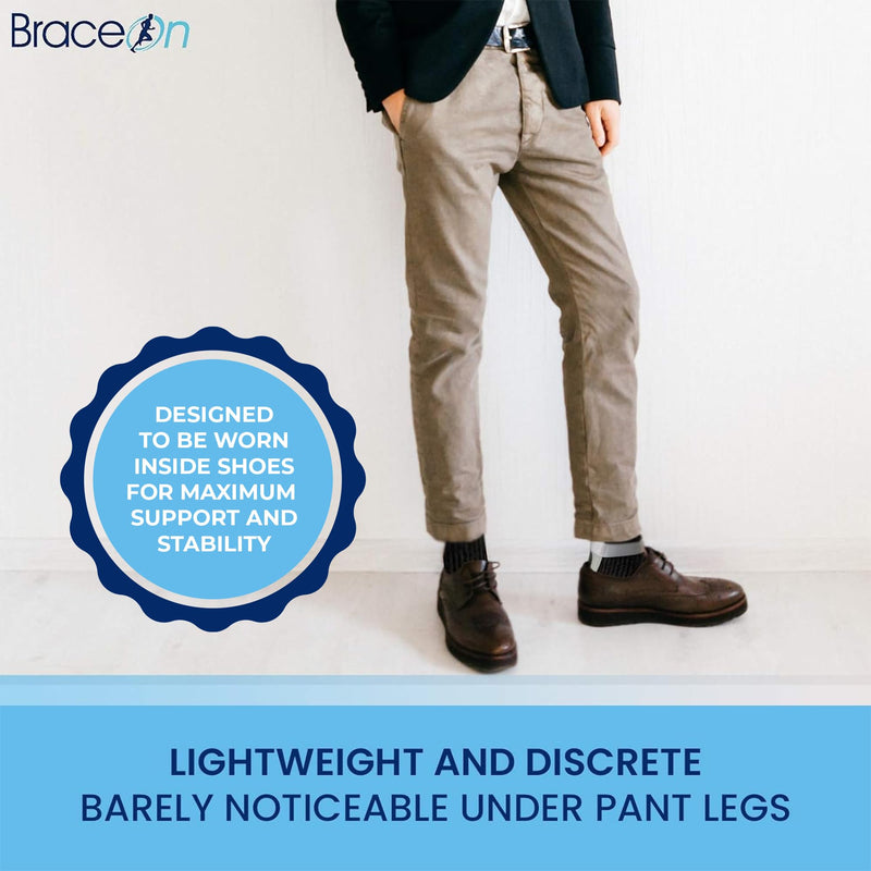 Brace On AFO Drop Foot Brace - Swedish Ultra Lock Foot Drop Brace For Walking, Lightweight, Drop Foot Braces, AFO Brace and Foot Drop Braces, Women, Right Women Right