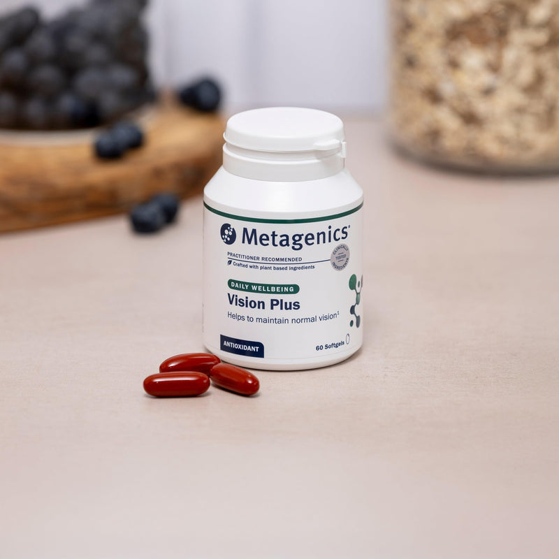 Metagenics Vision Plus - Vitamin & Mineral Complex with DHA, Carotenoids, and Antioxidants for Eye Health - 60 Capsules