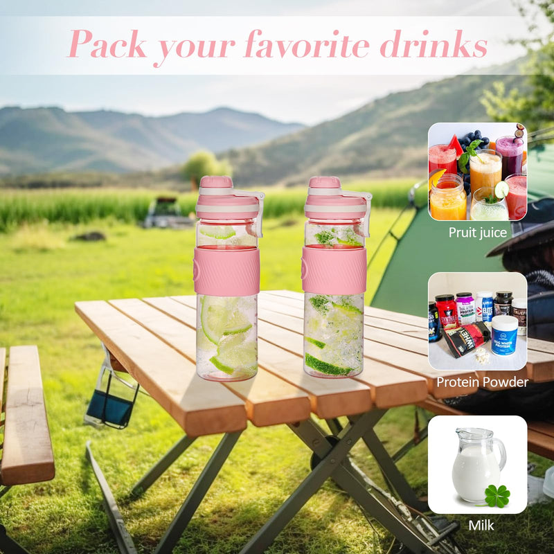 [Australia] - PZMLOASN protein shaker, shaker for protein and sports drinks - for super creamy fitness protein shaker, shaker protein shake 650 ml - durable, leak-proof, gym shaker BPA-free (pink, 650 ml) pink 650 ml 