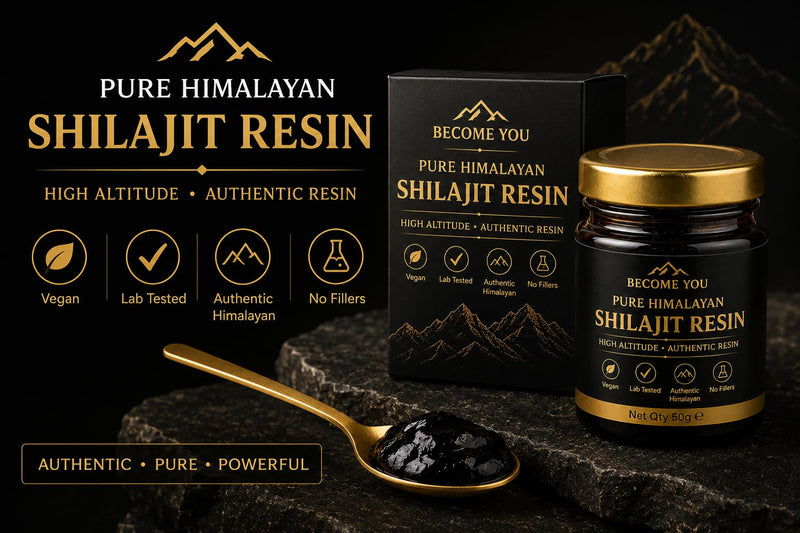 Pure Himalayan Shilajit Resin, 50g, Authentic High Altitude, Lab Tested, Vegan, Heavy Metals Tested, Traditional Mineral Complex, Energy & Vitality Support