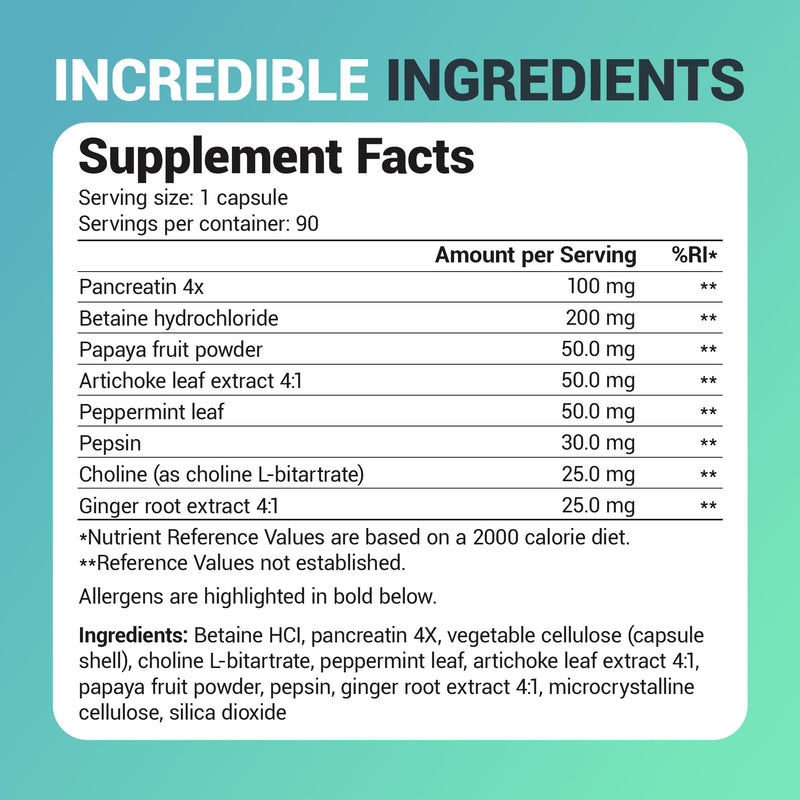 Dr. Berg's Gallbladder Formula Extra Strength - Promotes Digestive Comfort & Improved Absorption of Nutrients & More Satisfied After Meals - 90 Capsules