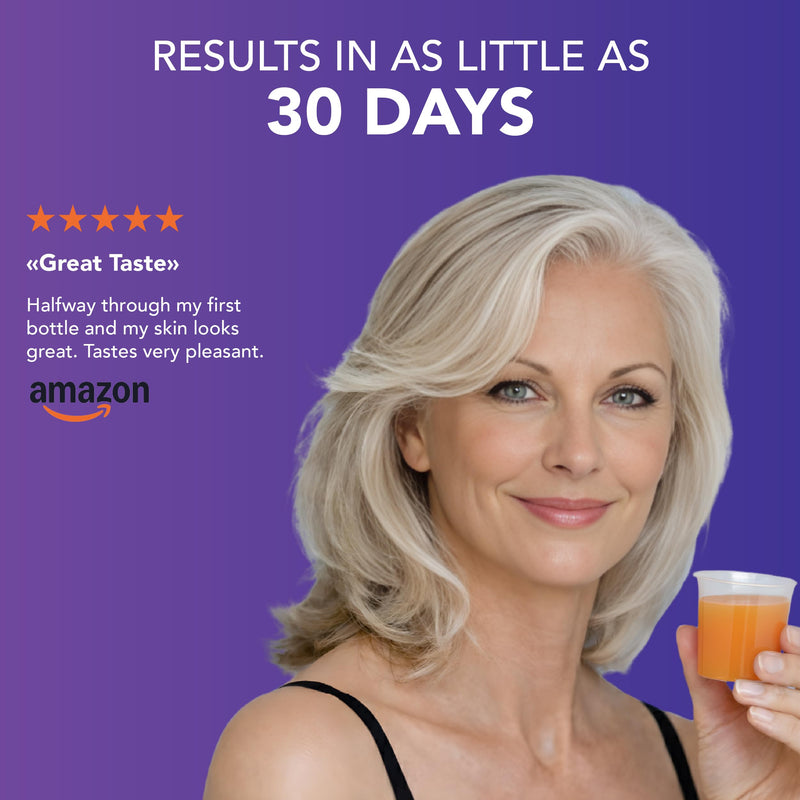 Reverse Life - Limited Edition Passionfruit Martini Hair Booster - 5,000mg Hydrolysed Collagen with Biotin, Zinc, Vitamin C and B12-30-Day Dose - Collagen Supplements - 450ml 30 Day Supply