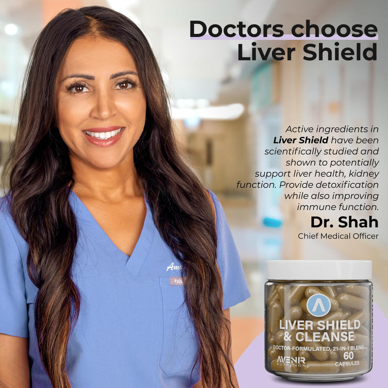 [Australia] - Liver Shield & Cleanse | Herbal Liver Cleanse Detox & Repair Supplement | Milk Thistle & Artichoke Extract Supplements | Fatty Liver & Health Support | 60 Capsules for Men and Women 1 