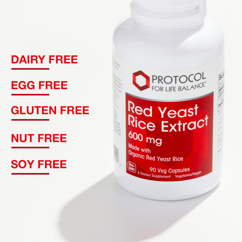 [Australia] - Protocol Red Yeast Rice Extract 600mg - Traditional Herbalism - 90 Veg Caps 