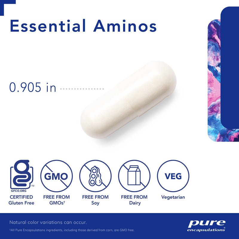 [Australia] - Pure Encapsulations Essential Amino Acids - Muscle Recovery Support & Health* - with Leucine, Threonine & Tryptophan - 180 Capsules 180 Count (Pack of 1) 