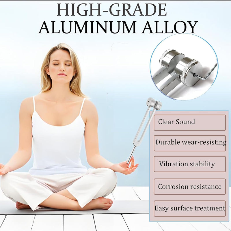 [Australia] - Tuning Forks for Healing Set 128/256/512Hz - Sound Healing Instruments - Sound Therapy - Tuning Fork Set - Chakra Tuning Forks -Tuning Fork Medical (Reduce Pain & Stress) - Diapason 