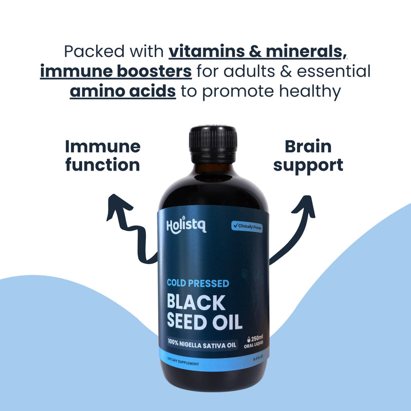 [Australia] - Black Cumin Seed Oil | 100% Pure Cold Pressed Black Cumin Nigella Sativa Oil Premium Black Seed Oil Thymoquinone for Immune Support, Joint, Skin & Hair Non-GMO Vegan Omega 3 6 9 (250 ML) 250 ML 