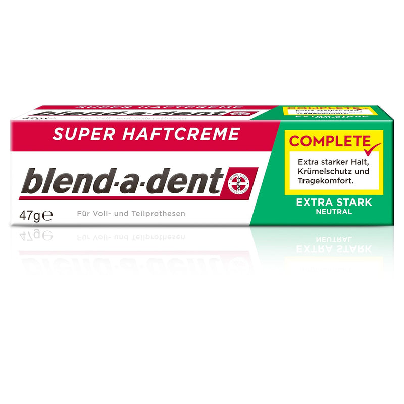 [Australia] - Blend-a-dent COMPLETE NEUTRAL super adhesive cream, pack of 3 (3 x 47 g) extra strong neutral 