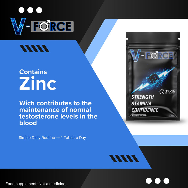 V-Force 15 Tablets – Herbal Supplement for Energy, Focus, and Mental Clarity – Supports Stamina and Alertness – Convenient Tablets for Busy Days