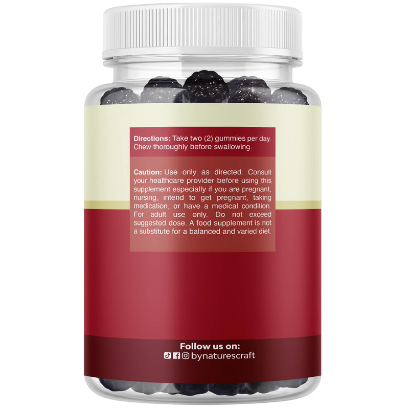Natural Cranberry Gummies for Women and Men - Extra Strength Delicious Antioxidant Cranberry Chews for Urinary Tract Health Kidney Support Bladder & Immune Health - Vegan Gluten & Gelatin Free