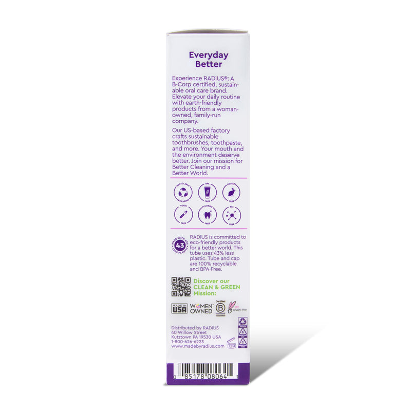 RADIUS ImmuniMinty Immune Support Toothpaste 2.5 Oz - Elderberry Mint - Pack of 3 2.5 Ounce (Pack of 3)