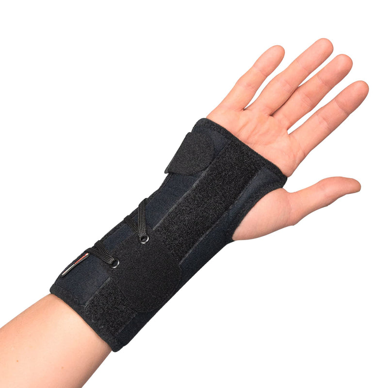 Ultimate Lacing Wrist Brace Orthosis – Compression Wrist Support Brace for Carpal Tunnel with Lacing Pull Tabs & Removable Stays – Breathable & Hypoallergenic Design (Right - X-Small) Right